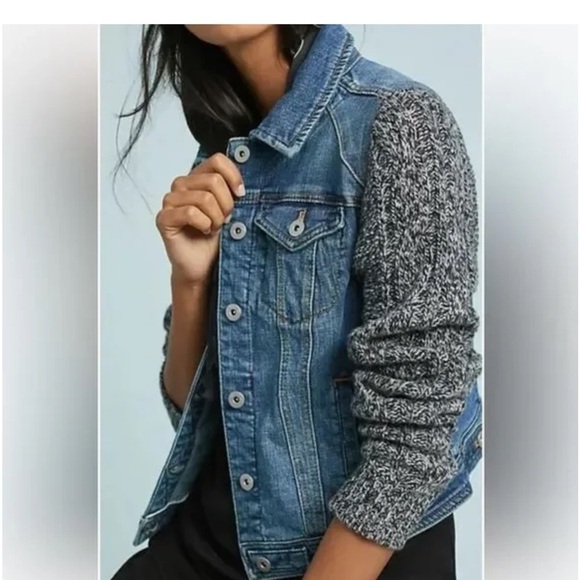 Pilcro and the Letterpress by Anthropologie Jean Jacket - Picture 2 of 15